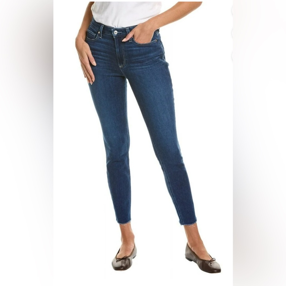PAIGE Bombshell Chapel High-Rise Ankle Ultra Skinny Jean, Size 30
